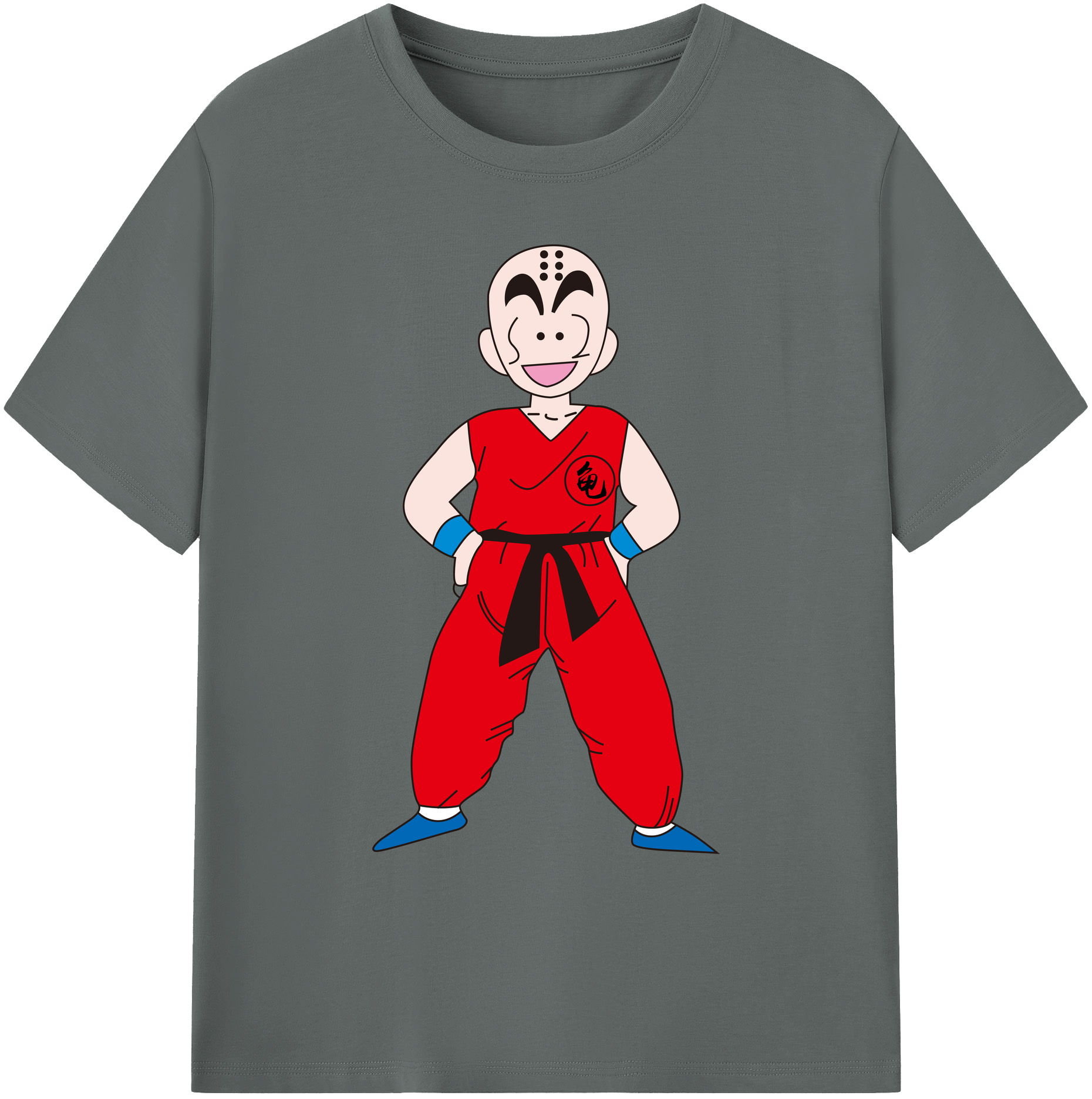 （画像用） ドラゴンボール クリリン DRAGON BALL krillin 綿100％ メンズ半袖Tシャツ｜肌触りやわらか＆通気性